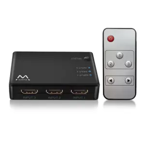 Ewent EW3730 Switch HDMI 4K 3x1 con Mando a Distancia