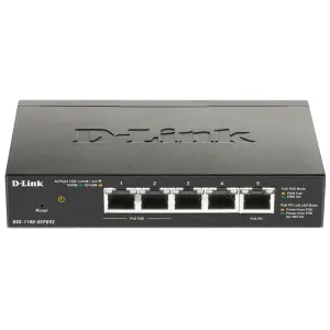 D-Link DGS-1100-05PDV2 Switch Semigestionable 5 Puertos Giga 2 Puertos PoE 18W