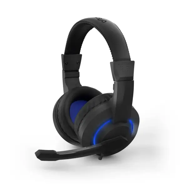 Energy Sistem Halo Auriculares Gaming con Micrófono Plegable y Iluminación LED, Color Negro