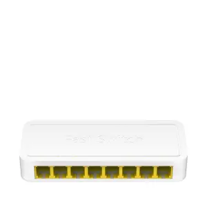 Cudy FS108D Switch Fast Ethernet (10/100) Blanco - Conexión Rápida