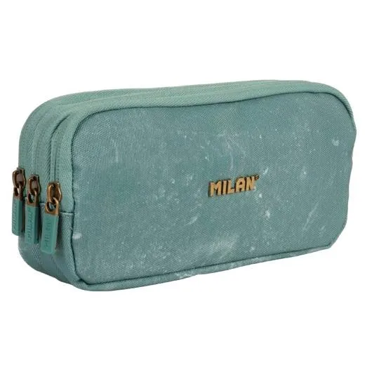 Milan Portatodo 3 Cremalleras Serie Lava Verde
