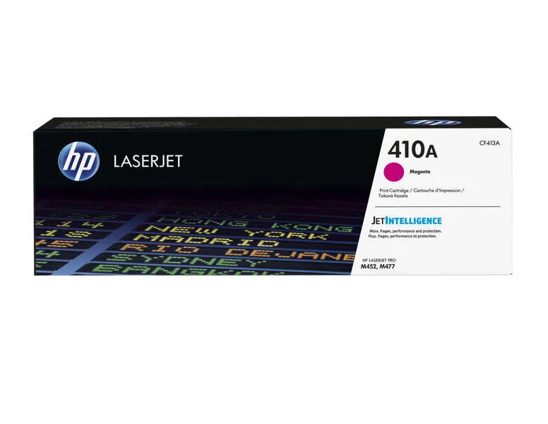 HP Tóner Magenta LaserJet Pro 410A para M452DN, M452NW, M377DW, M477FDN, M477FDW, M477FNW