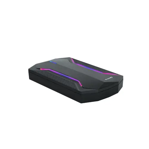 TooQ TQE-2599RGB Caja Externa 2.5" USB 3.0 para HDD SATA hasta 9.5mm con Iluminación RGB