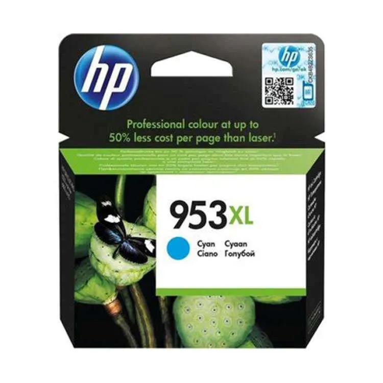 HP Cartucho de Tinta Cian 953XL para OfficeJet Pro 8710/8720/8730/8740