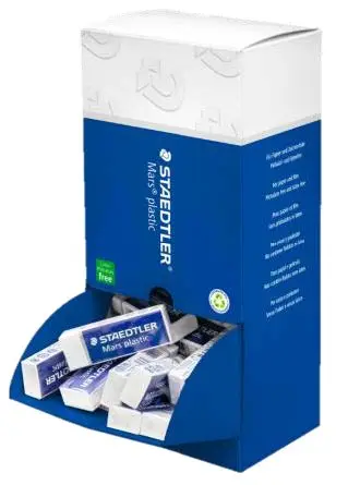 Staedtler Mars Plastic Goma de Borrar Alta Precisión Color Blanco