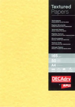 APLI PAPEL PERGAMINO A4 165GR PACK 50H ORO