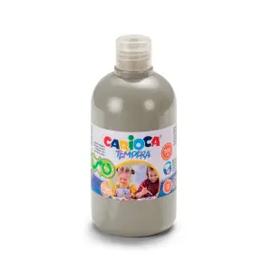 Carioca Botella de Témpera 500ml Superlavable Alta Opacidad Color Plata