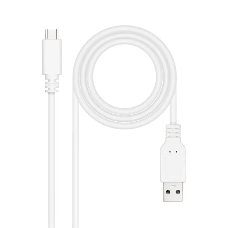 Nanocable Cable Usb 2.0 3A Usb-C-M/M 1M Blanco