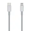 Aisens Cable USB Type C a Lightning 2A 1M Carga Rápida Blanco