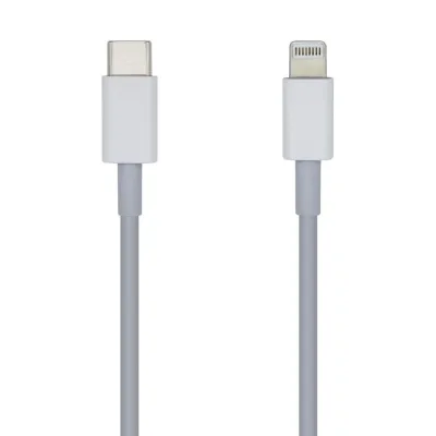 Aisens Cable USB Type C a Lightning 2A 1M Carga Rápida Blanco