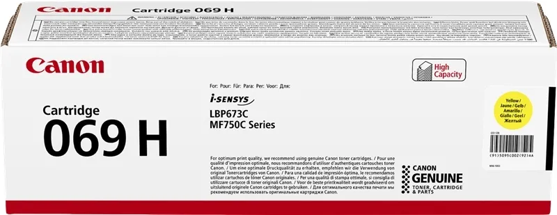 Canon 069H Amarillo Cartucho De Toner Original - 5095C002