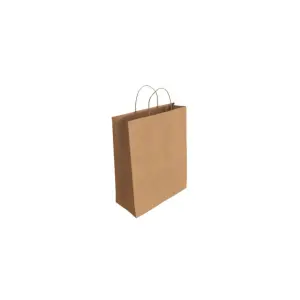Bismark Bolsa de Papel Kraft 24x8x18cm Color Marrón