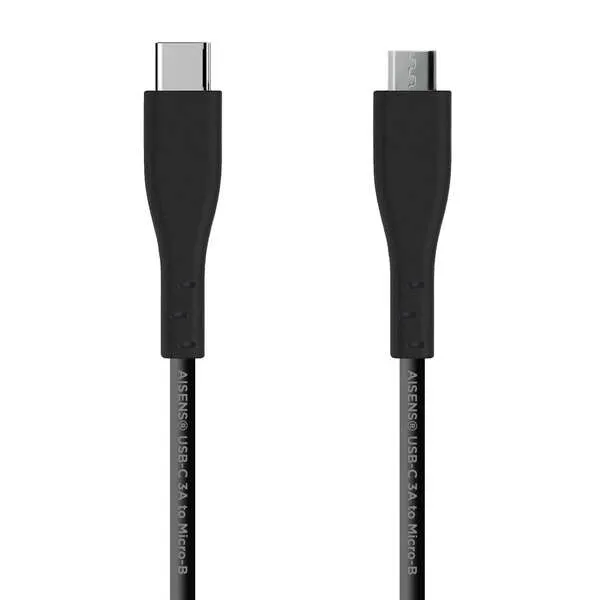 Aisens Cable USB 2.0 Tipo USB-C/M a B/M Negro 2.0M 3A