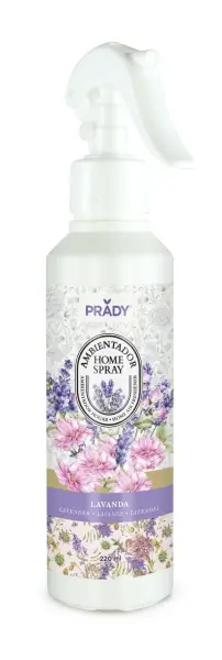 Prady Ambientador Home Spray Lavanda - Frasco de 220 ml - Spray Pulverizador