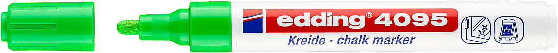 Edding 4095 Rotulador De Tiza Liquida - Punta Redonda - Trazo Entre 2 Y 3Mm - Olor Neutro  - Color Verde Claro