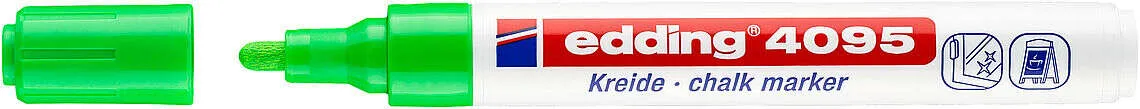 Edding 4095 Rotulador De Tiza Liquida - Punta Redonda - Trazo Entre 2 Y 3Mm - Olor Neutro  - Color Verde Claro