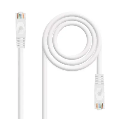 Nanocable Cable de Red RJ45 LSZH Cat.6a UTP AWG24 3m Blanco