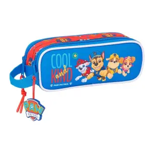 Safta Paw Patrol Cool Portatodo Azul - 2 Compartimentos con Cremalleras - Asa Lateral - 1L - 210x60x80mm