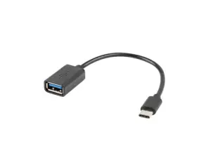 Lanberg Cable USB 2.0 0,15 m USB A a USB C Negro