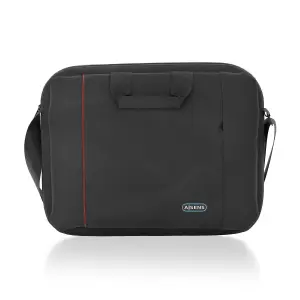 Aisens Maletin para Portatil 15,6" - Acolchado Fino - Bolsillo Frontal con Cremallera - Diseño Multifuncional - Color Negro