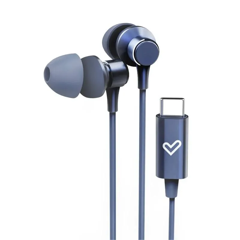Energy Sistem Auricular Intrauditivo Metallized USB-C Azul con Micrófono
