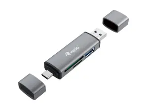 CARD READER EXTERNO EQUIP USB 3.0 DOBLE CONEXION USB-A & USB-C OTG