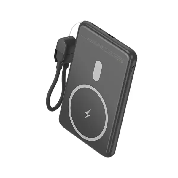 Leotec Power Bank Inalámbrico 5000mAh 20W Negro