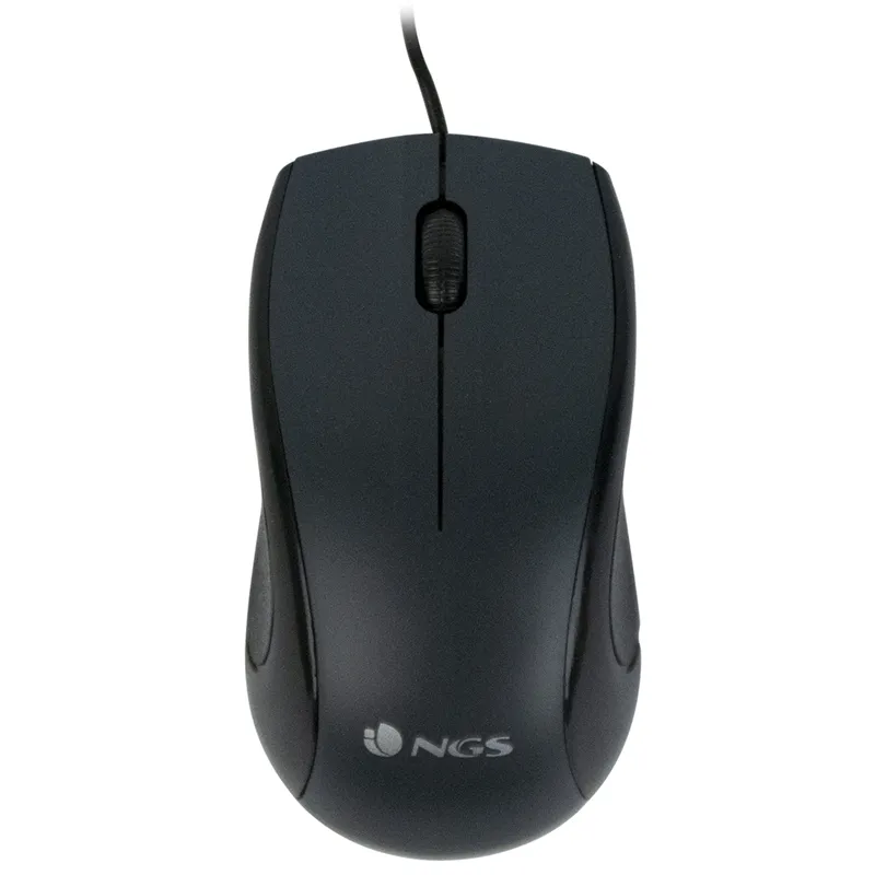NGS Mouse Óptico con Cable Black Mist - Precisión y Estilo