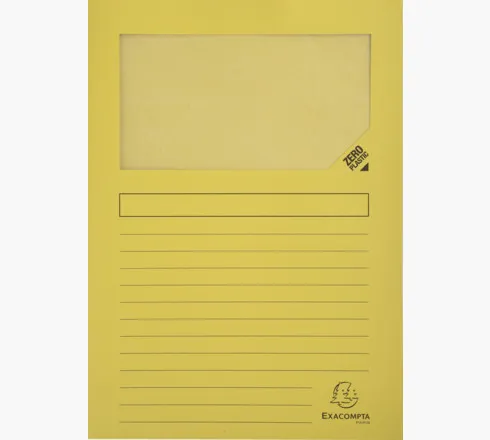 Exacompta Subcarpeta A4 Forever Con Ventana Amarillo 120Gr -100U-