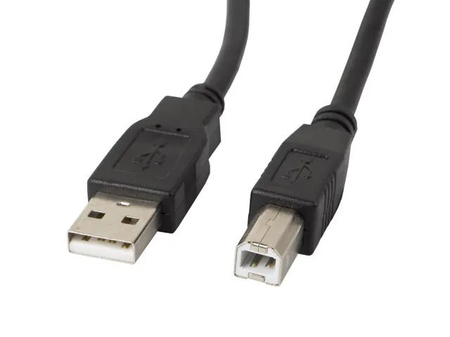 Lanberg Cable USB 2.0 0,5 m USB B Negro