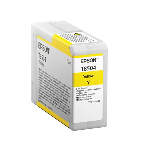 Epson T8504 Amarillo Cartucho De Tinta Pigmentada Generico - Reemplaza C13T850400