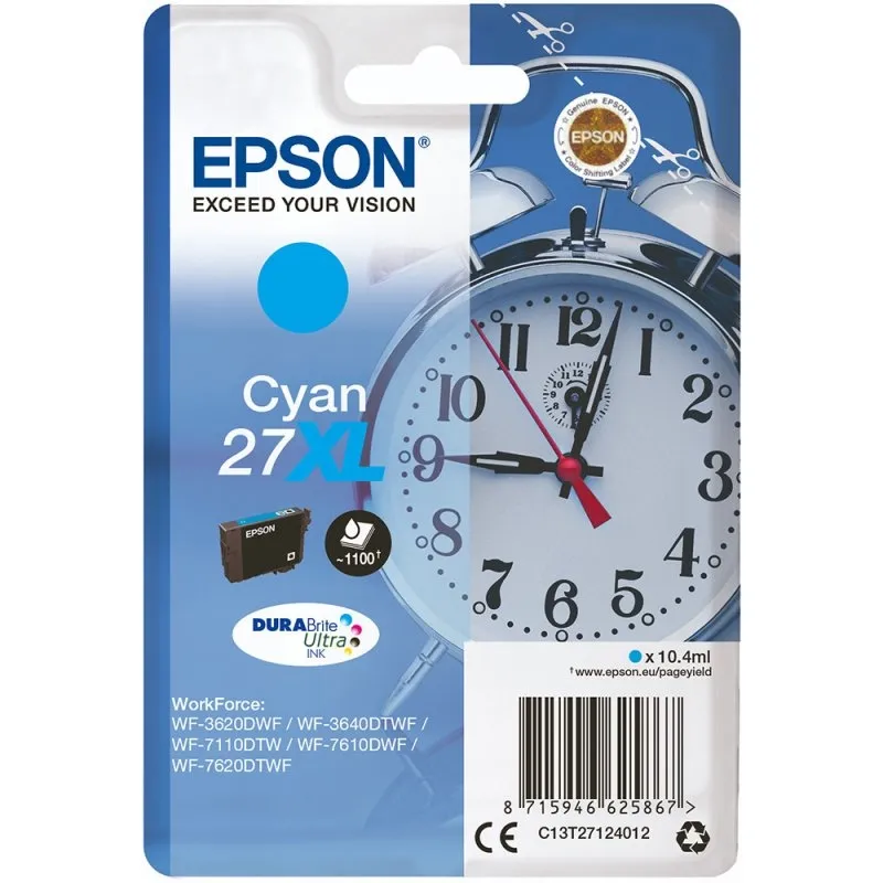 Epson T2712 (27XL) Cartucho de Tinta Original Cyan