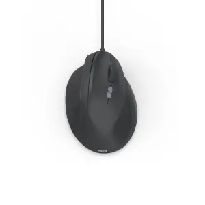 Hama ECM-500R Ratón Óptico Vertical Diestros 1800dpi 7 Botones Silencioso Negro