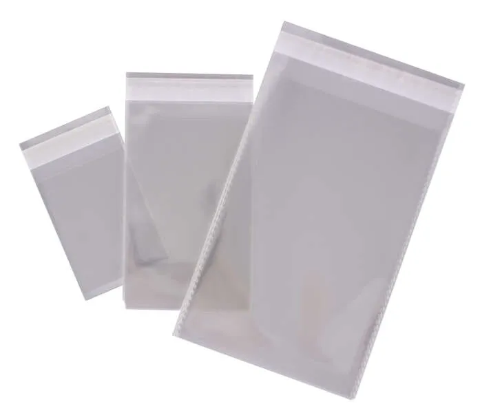 Apli Pack de 100 Bolsas de Polipropileno Transparente 250x330mm con Cierre Adhesivo
