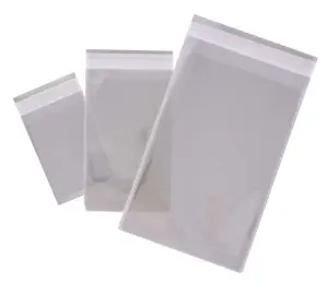 Apli Pack de 100 Bolsas de Polipropileno Transparente 250x330mm con Cierre Adhesivo