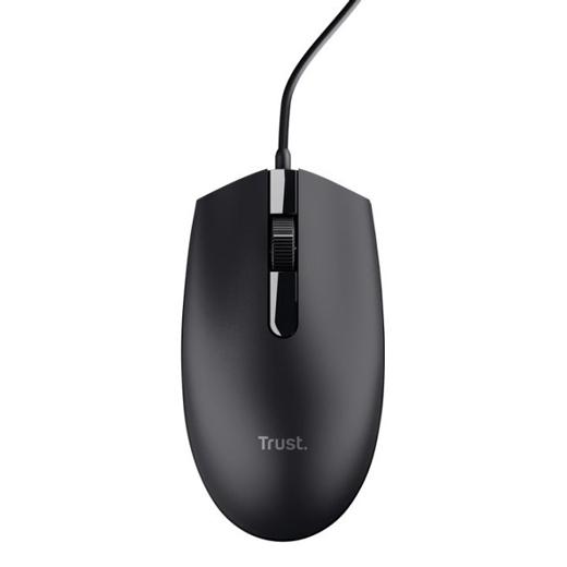 Trust Ratón Tm-101 Cable Usb 1200Dpi Ambidiestro 3 Botones Negro