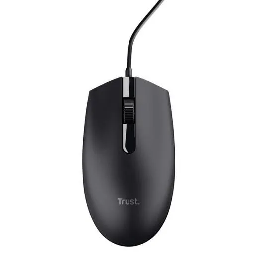 Trust Ratón Tm-101 Cable Usb 1200Dpi Ambidiestro 3 Botones Negro