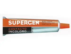 Supergen Pegamento Incoloro 40ml - Secado Rápido, Sin Tolueno, Resistente a UV