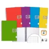 Golden Cuaderno Espiral A5 160 Hojas 60g Cuadricula Microperforadas Colores Surtidos