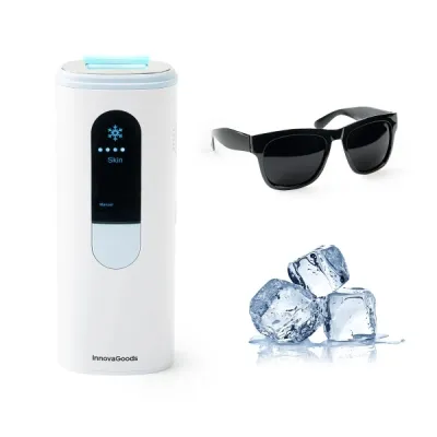 InnovaGoods Kulepil Depiladora de Luz Pulsada Frío con Accesorios y Gafas de Protección