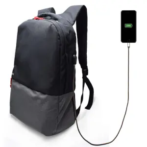 Ewent Mochila Para Portátil Hasta 17" Con Puerto De Carga USB A Prueba De Agua - Negro