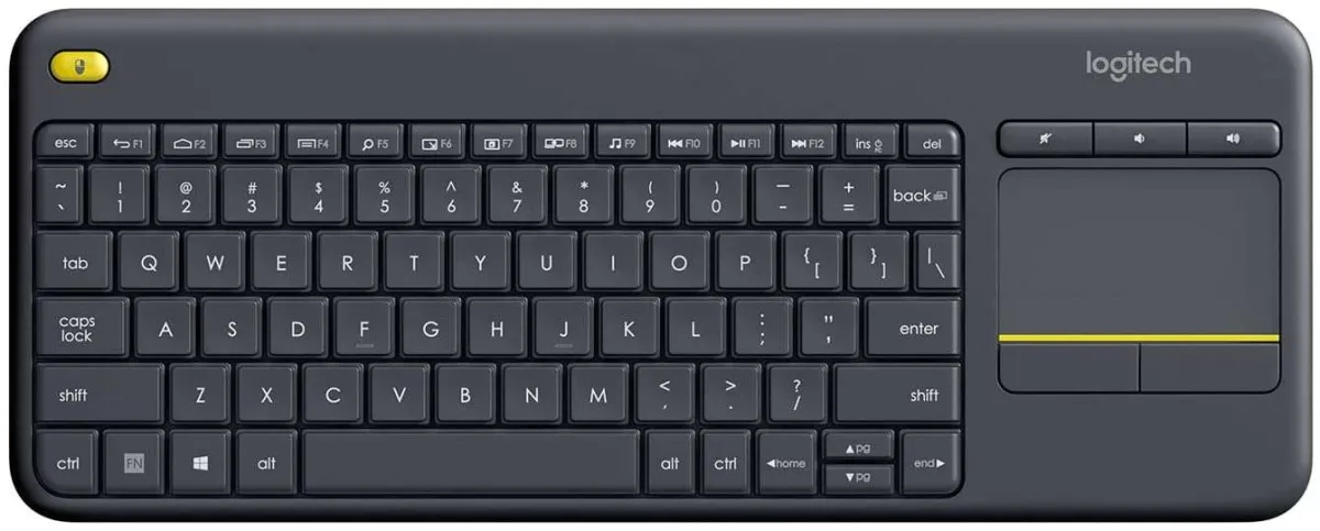 Logitech K400 Plus Teclado Inalambrico Touchpad - Pc, Tv - Color Negro