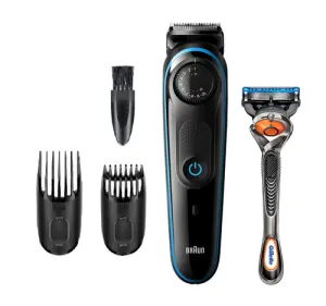 Braun BT3240 Depiladora Para Barba Batería 39 2 cm Mojado y Seco Negro/Azul