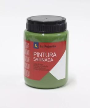 La Pajarita Témpera Escolar Bote De 35Ml Satinada Verde Monte L-16