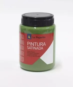 La Pajarita Témpera Escolar Bote De 35Ml Satinada Verde Monte L-16