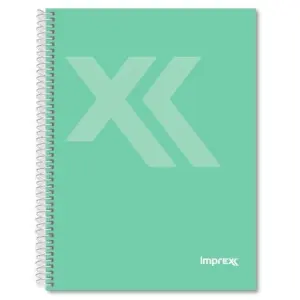 IMPREX Cuaderno Espiral Tapa Forrada 80H 90gr 4x4 Verde