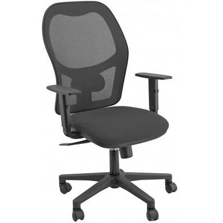 Unisit Silla Administrativa Sincro Hubble Reposabrazos Ajustables Negro