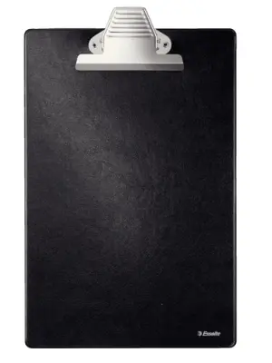 Esselte Carpeta A4 Forrada en Plástico con Pinza - Color Negro