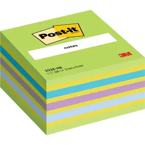 Post-it Cubo de 450 Notas Adhesivas Reposicionables 76x76mm Colores Surtidos