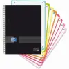 Oxford Cuaderno Live&Go A5+ 160H Microperforado 5x5mm Tapa Plástico Negro